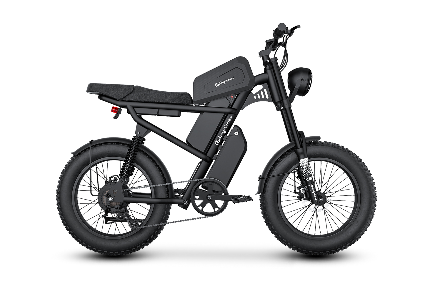 Black electric bike Z8 on a white background