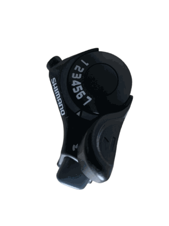 Z8 - Shifter black Shimano bike gear shifter with white numbers and ergonomic lever design