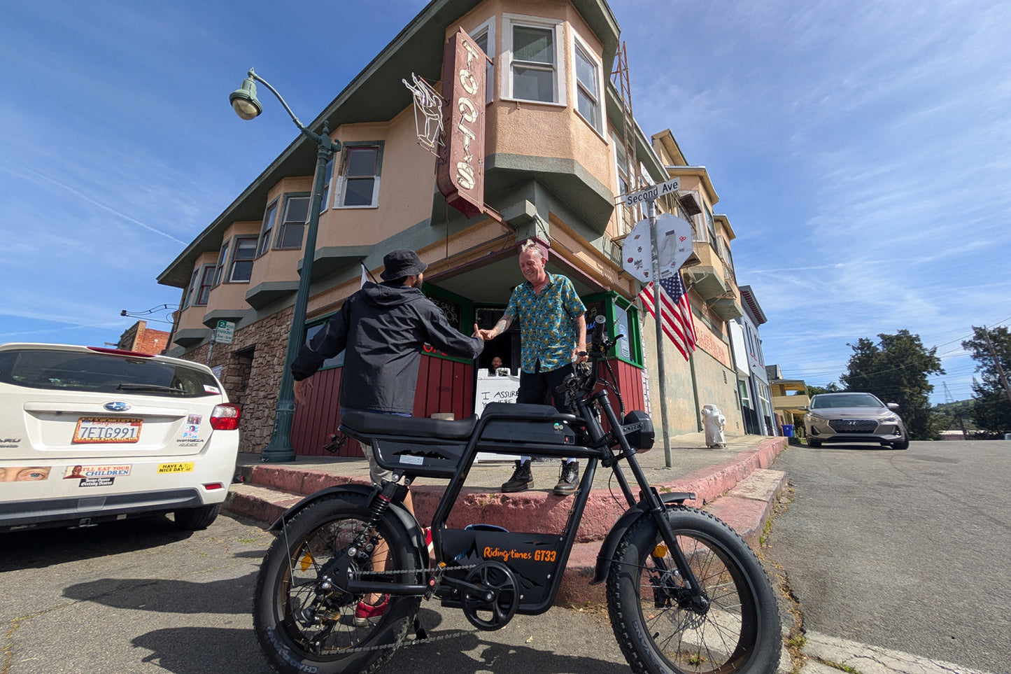 GT33 All-Terrain Cafe Racer Cargo Electric Bike