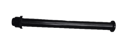 Front Axle Bolt and Nut with black metal finish featuring threaded ends and washer on a gray surface