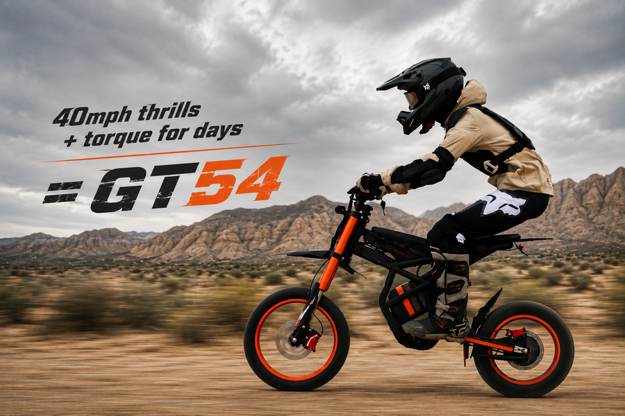 40mph thrills + torque for days = GT54 owning every road it hits.